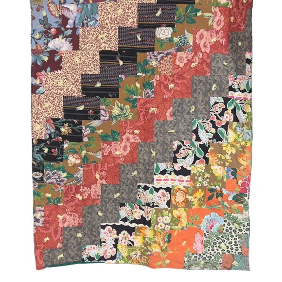 Handcrafted Country Farmhouse Cottage Patchwork‎ Quilt Throw Blanket Bed Scarf - Picture 2 of 8